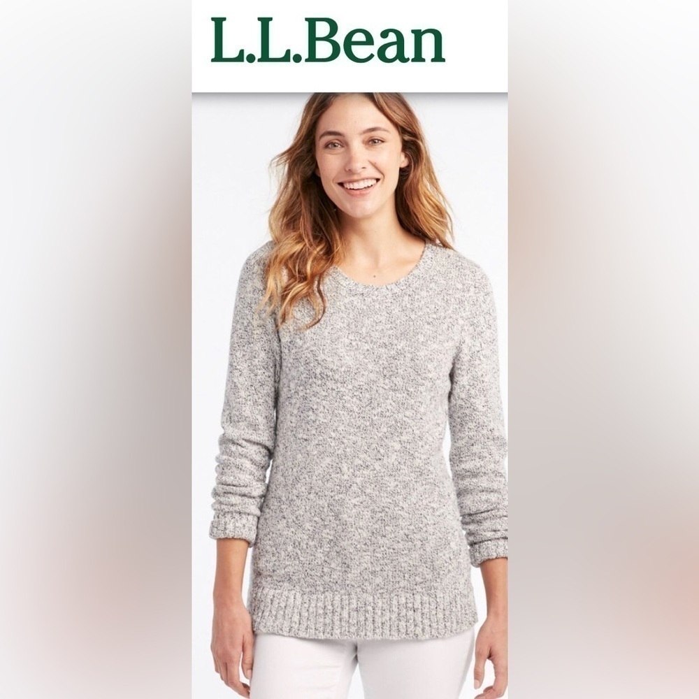 L.L. Bean Heather Gray Crewneck Sweater